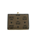 MCM Brown Canvas Kisslock Wallet #3937 by Bolt Boutique