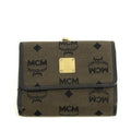 MCM Brown Canvas Kisslock Wallet #3937 by Bolt Boutique