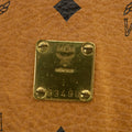 MCM Brown Monogam Visetos Pattern PVC x Leather Boston Bag #2451 by Bolt Boutique