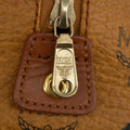 MCM Brown Monogam Visetos Pattern PVC x Leather Boston Bag #2451 by Bolt Boutique