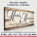 Meals and Memories are Made Here Kitchen Sign II by Tailored Canvases