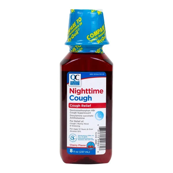 Good Neighbor Pharmacy Nighttime Cough Relief Liquid – Cherry Flavor – 8 fl oz by Pasteur Pharmacy