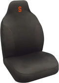 Syracuse University Orange Premium Embroidered Black Auto Bucket Seat Cover, 48x20 Inch, Elastic