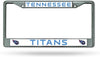 Tennessee Titans Premium Metal License Plate Frame Chrome Tag Cover, 12x6 Inch