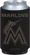 Miami Marlins 2-Pack Black Tonal CAN Beverage Insulator Neoprene Holder Cooler Baseball