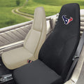 Houston Texans Premium Embroidered Black Auto Bucket Seat Cover, 48x20 Inch, Elastic