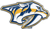 Nashville Predators Auto Emblem, Aluminum Metal, Embossed Team Color, Raised Decal Sticker, Full Adhesive Backing