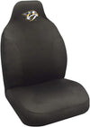 Nashville Predators Premium Embroidered Black Auto Bucket Seat Cover, 48x20 Inch, Elastic