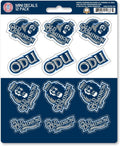 Old Dominion University Monarchs 12-Piece Mini Decal Sticker Set, 5x6 Inch Sheet, Gift for football fans for any hard surfaces around home, automotive, personal items by Fielders Choice