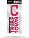 Cleveland Indians Guardians 2-Piece Double Up Die Cut Sticker Decal Sheet, 4x8 Inch