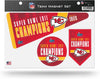 Kansas City Chiefs 2023 Super Bowl Champions Magnet Sheet Team Set 8.5x11 Inch