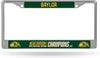 Baylor University Bears 2021 Champions Metal License Plate Frame Chrome Tag Cover 6x12 Inch