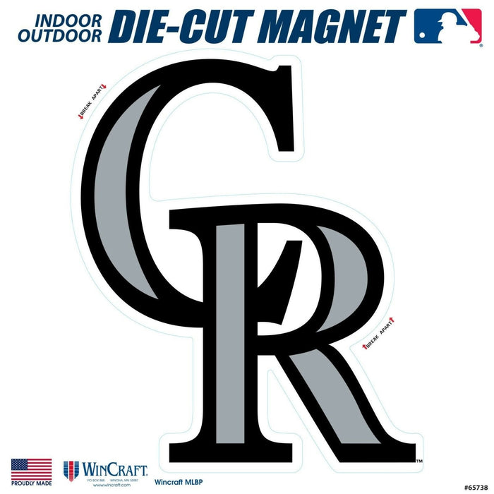 Colorado Rockies 6 Inch Logo Magnet Die Cut Vinyl Auto Home Heavy Duty Baseball