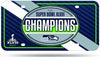 Seattle Seahawks Metal Auto Tag License Plate, 2014 Super Bowl XLVIII Champions, 6x12 Inch