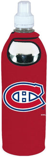 Montreal Canadiens 1/2 Liter Water Bottle Neoprene Beverage Insulator Holder Cooler with Clip Hockey