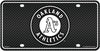 Oakland Athletics A's Metal Tag License Plate, Carbon Fiber Design, 6x12 Inch