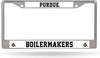 Purdue University Boilermakers Premium Metal License Plate Frame Chrome Tag Cover, 12x6 Inch
