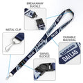 Cincinnati Bengals Lanyard Keychain Double Sided Breakaway Safety Design Adult 18 Inch