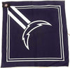 Los Angeles Chargers Bandana, Traditional Design, 21x21 Inch