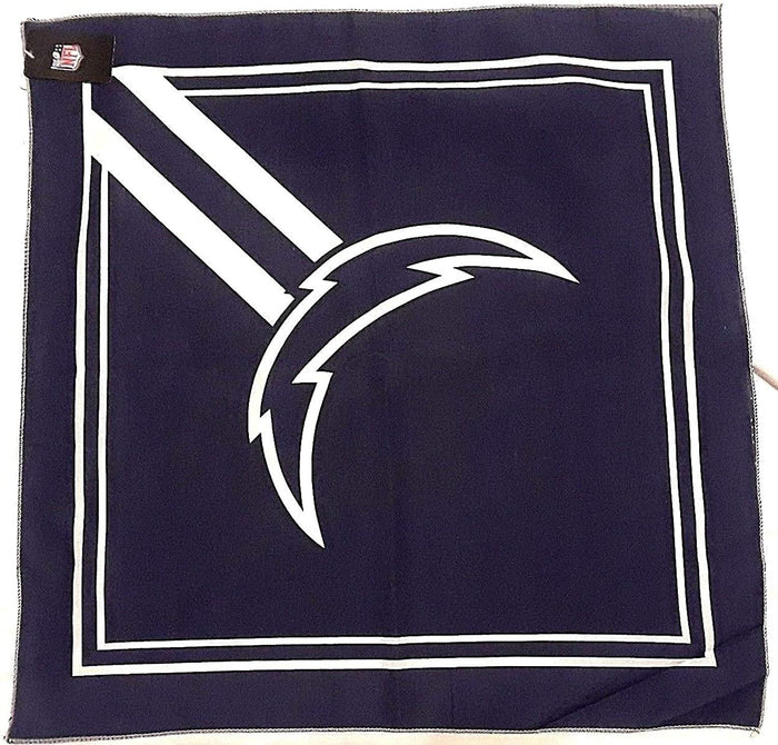 Los Angeles Chargers Bandana, Traditional Design, 21x21 Inch