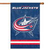 Columbus Blue Jackets Premium Double Sided Banner Flag Applique Embroidered 28x44 Inches
