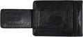Anaheim Ducks Black Leather Wallet, Front Pocket Magnetic Money Clip, Printed Logo