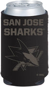 San Jose Sharks 2-Pack Black Tonal Beverage Insulator Neoprene Holder Cooler Decal Hockey