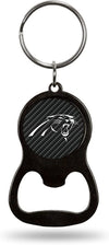 Carolina Panthers Keychain Bottle Opener Carbon Fiber Design Metal Football