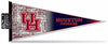 University of Houston Cougars Soft Felt Pennant, Primary Design, 12x30 Inch, Easy To Hang
