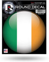 Ireland National Soccer Team World Cup 4 Inch Round Decal Sticker, Full Adhesive Backing
