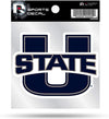 Utah State Aggies Premium 4x4 Decal with Clear Backing Flat Vinyl Auto Home Sticker University of