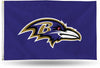 Baltimore Ravens Premium 3x5 Feet Flag Banner, Logo Design, Metal Grommets, Outdoor Use, Single Sided