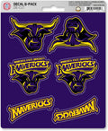Minnesota State University Mankato Mavericks 6-Piece Decal Sticker Set, 5x6 Inch Sheet, Gift for football fans for any hard surfaces around home, automotive, personal items by Fielders Choice
