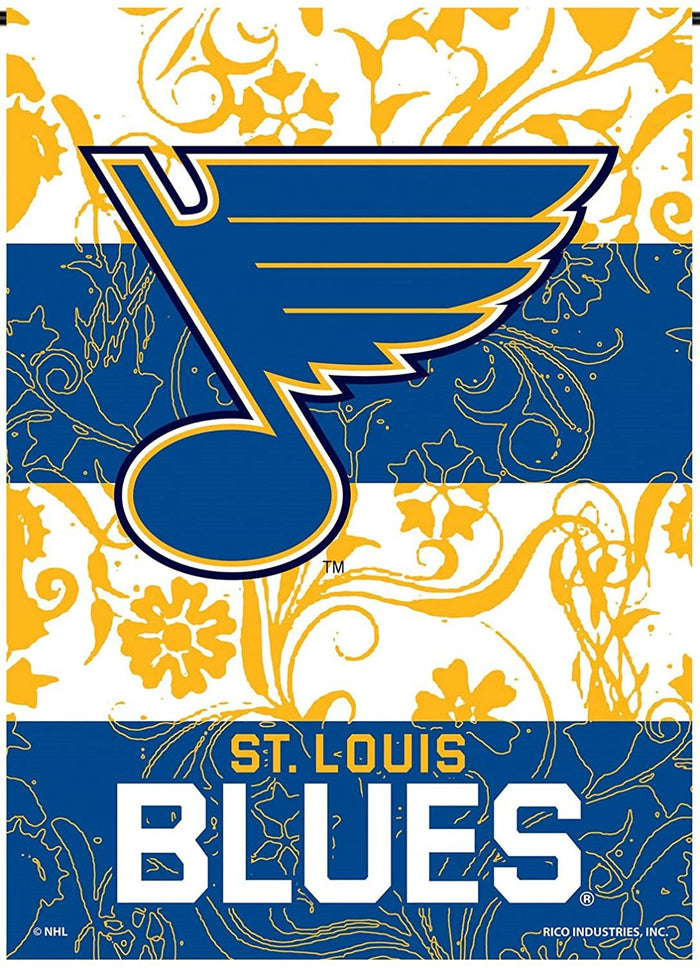 St Louis Blues Premium Double Sided Garden Flag Banner, 13x18 Inch, Display Pole Sold Separately, Officially Licensed