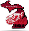 Detroit Red Wings 18" State Shape Pennant Soft Felt