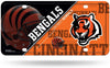 Cincinnati Bengals Metal Auto Tag License Plate, Split Design, 6x12 Inch