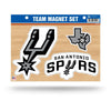 San Antonio Spurs Multi Magnet Set, 8.5x11 Inch Sheet, Die Cut, Auto Home