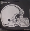Cleveland Browns 6 Inch Decal Sticker, Metallic Chrome Shimmer Design