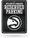 Atlanta Hawks Metal Parking Sign, Carbon Fiber Design 8.5x11 Inch