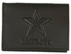 Dallas Cowboys Premium Black Leather Wallet, Trifold, Embossed Laser Engraved