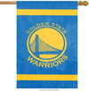 Golden State Warriors Premium 28x44 Inch House Banner Flag, Double Sided, Embroidered, Outdoor Indoor Use