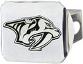 Nashville Predators Hitch Cover Solid Metal with Raised Chrome Metal Emblem 2" Square Type III