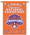 Clemson University Tigers 2018 Champions Premium 2-Sided Banner House Flag, 28x40 Inch