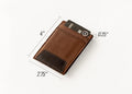 Portland Trail Blazers Premium Black Leather Wallet, Front Pocket Magnetic Money Clip, Laser Engraved, Vegan