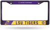 Louisiana State University Tigers LSU 2019 Champions Purple Metal License Plate Frame Tag Cover, 6x12 Inch