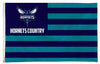 Charlotte Hornets Premium 3x5 Feet Flag Banner, Country Design, Metal Grommets, Outdoor Use, Single Sided