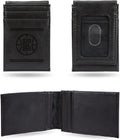 Los Angeles Clippers Premium Black Leather Wallet, Front Pocket Magnetic Money Clip, Laser Engraved, Vegan