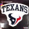 Houston Texans Arch Style Logo 12" Magnet Heavy Duty Auto Home NFL Football