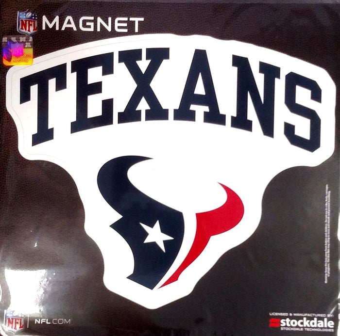 Houston Texans Arch Style Logo 12" Magnet Heavy Duty Auto Home NFL Football by Fielders Choice