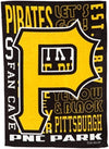 Pittsburgh Pirates Fan Rules Premium 2-Sided 28x44 Banner Outdoor Flag Baseball